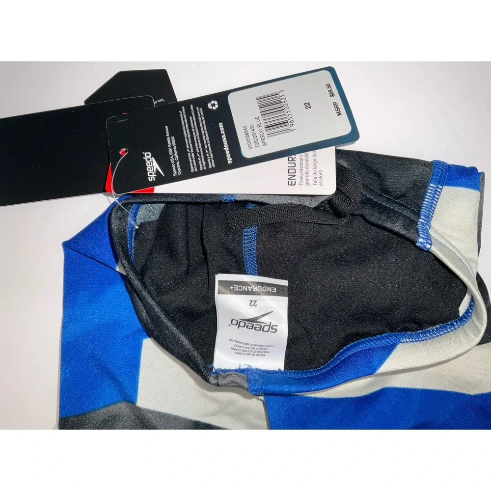 NIP Men's Speedo Competitive Endurance+ Glimmer Jammer Swim Shorts - Blue 22
